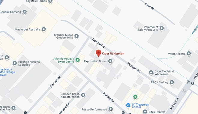 CrossFit Narellan location map